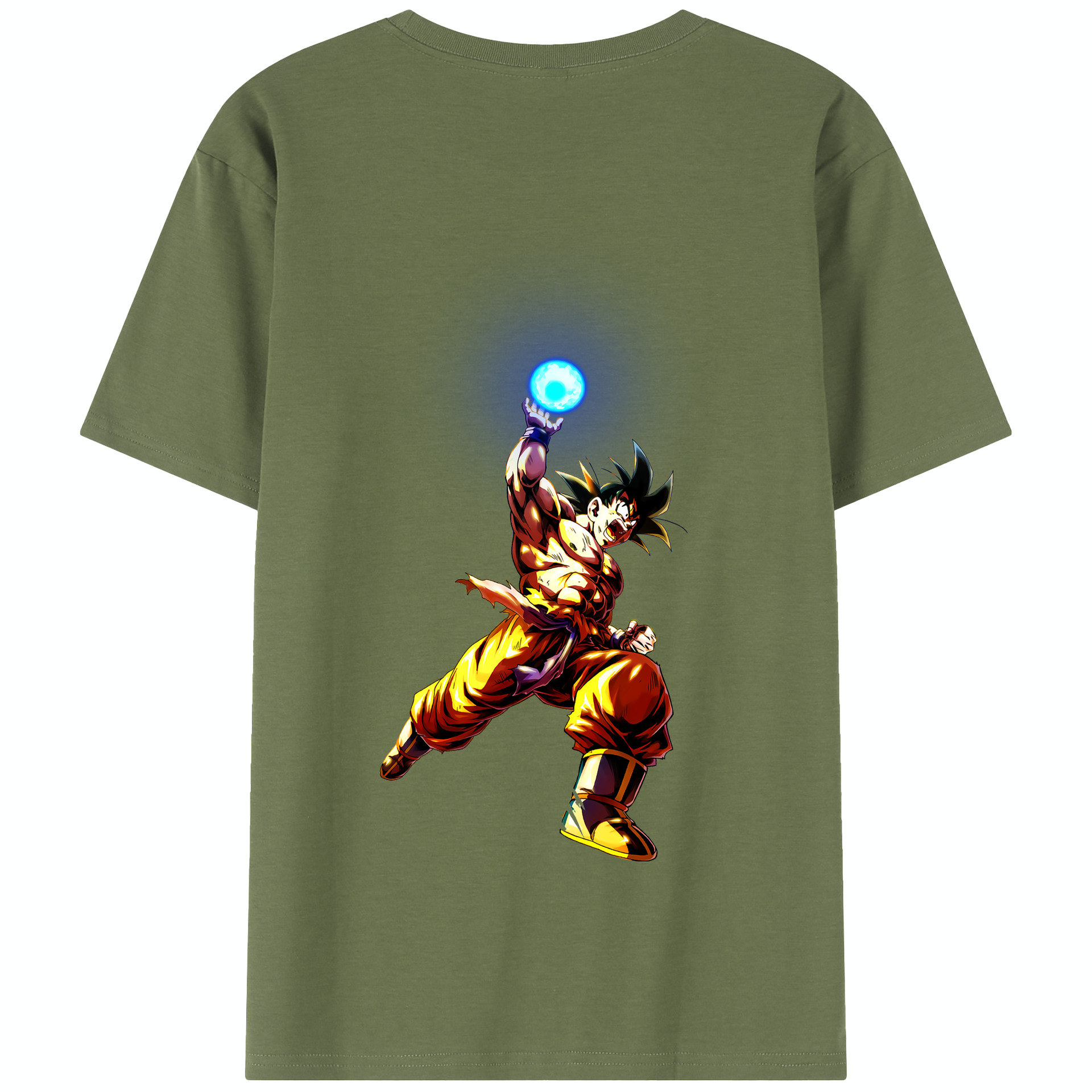 （画像用） ドラゴンボール 孫悟空（そん ごくう）Son Goku カカロット DRAGON BALL Kakarotto 綿100％半袖Tシャツ（背面プリント）